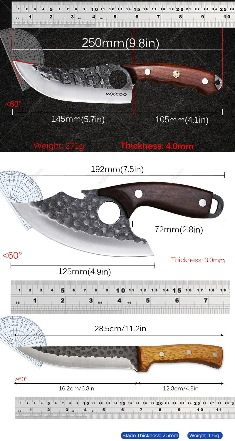 Professional Boning Knife – Stainless Steel Butcher Slicing Knife Boning Knife Axl