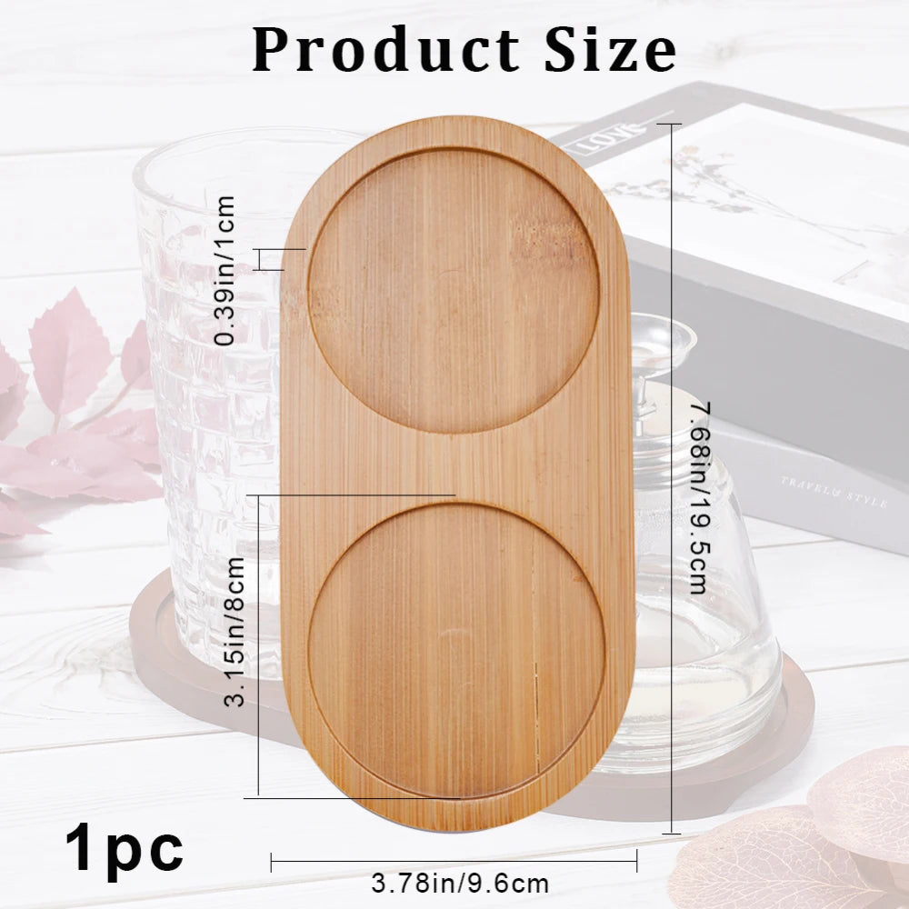 Bamboo Salt & Pepper Mill Tray – Kitchen Condiment Serving Tray Bamboo Serving Tray Axl AECH04-06535