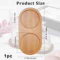 Bamboo Salt & Pepper Mill Tray – Kitchen Condiment Serving Tray Bamboo Serving Tray Axl AECH04-06535