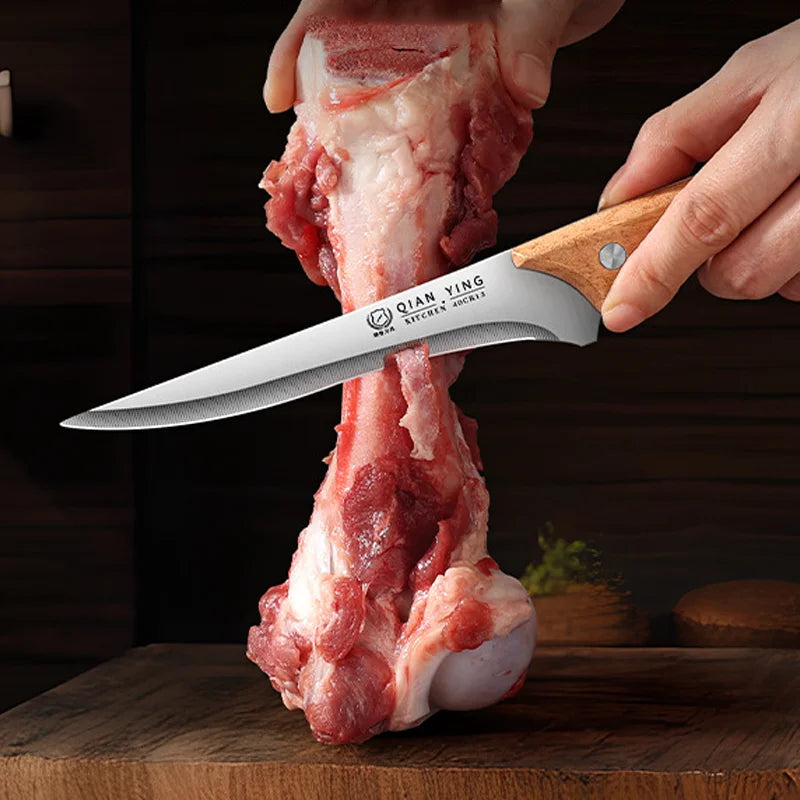 Stainless Steel Boning Knife – Sharp Chef's Butcher Knife Boning Knife Axl