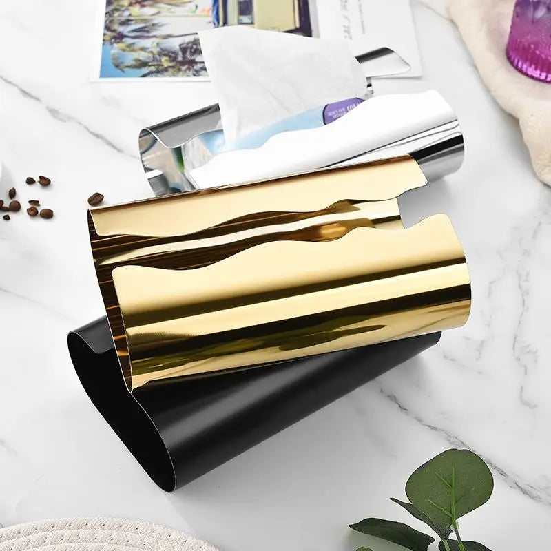 Stainless Steel Tissue Box – Modern Minimalist Napkin Holder Tissue Box Holder Axl
