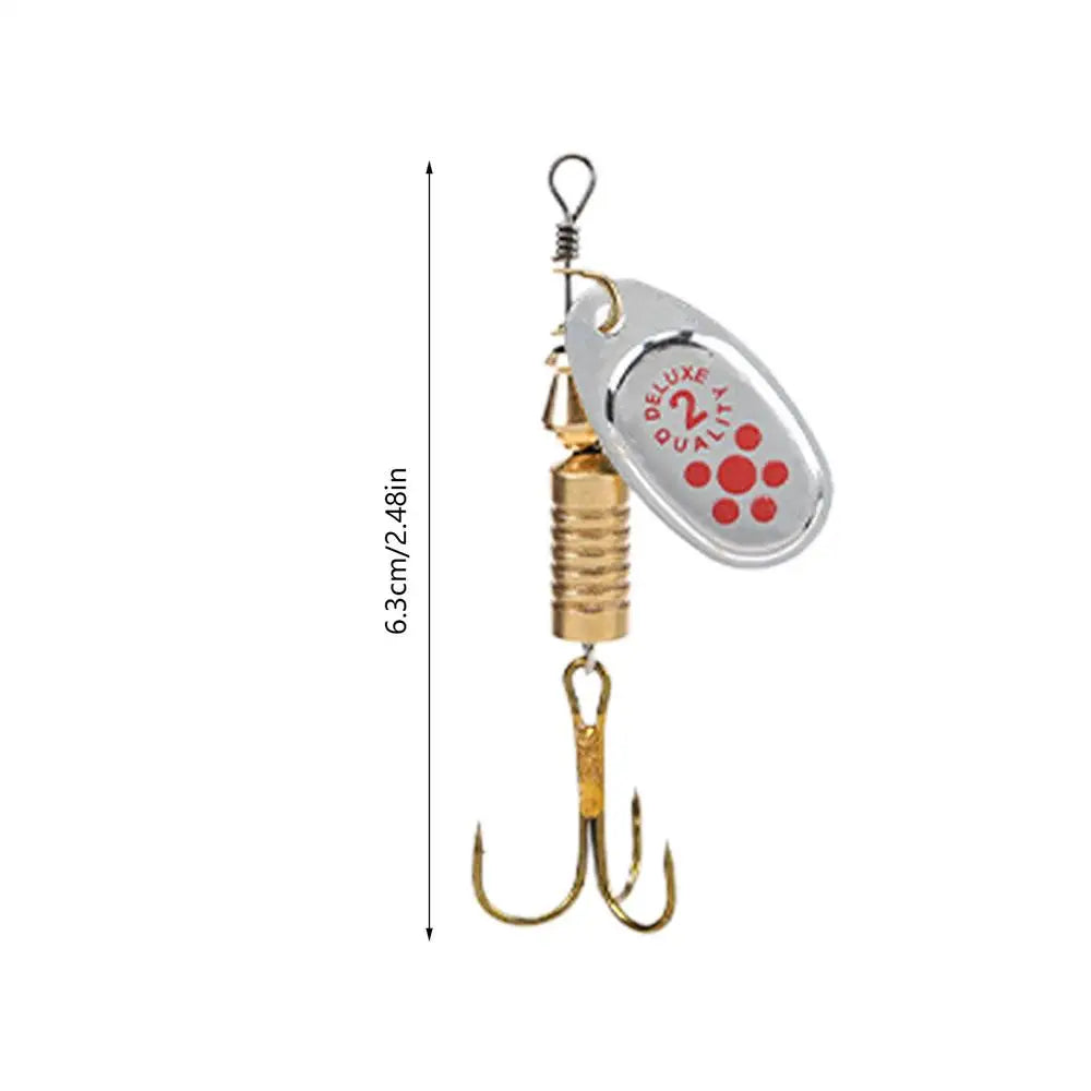 10-Pack Gold Spinner Baits – Metal Fishing Lures for Bass & Pike Fishing Spinner Lures Axl as picture