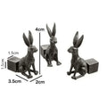 Animal Pot Holder Set – Dog Cat Rabbit Resin Garden Figurines Resin Garden Figurines Axl Rabbit
