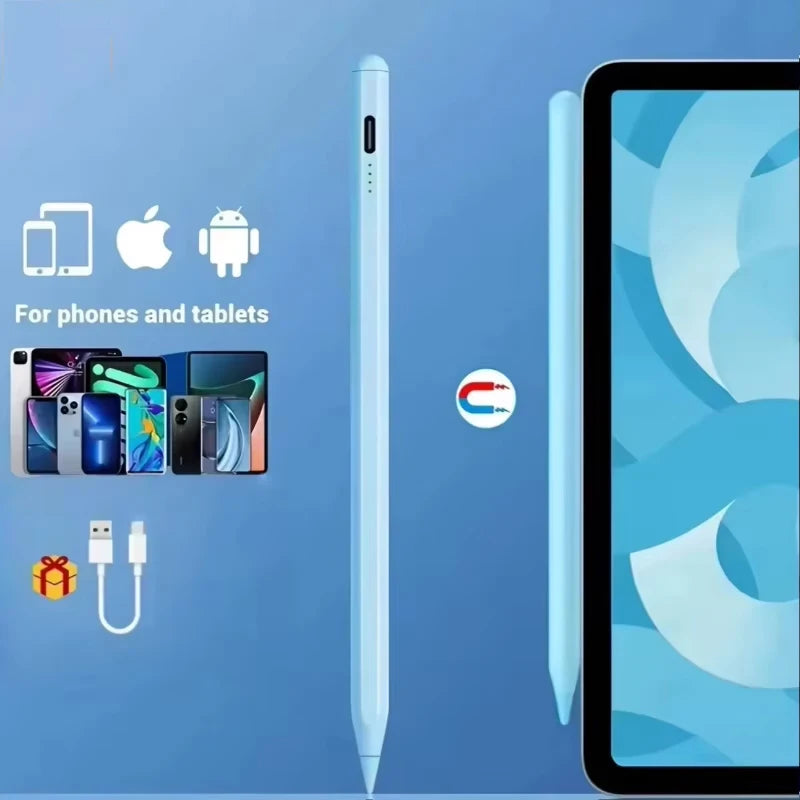 Universal Stylus Pen 1.5mm Fine Tip – iPad, Tablet & Android Rechargeable Stylus Pen Axl Blue