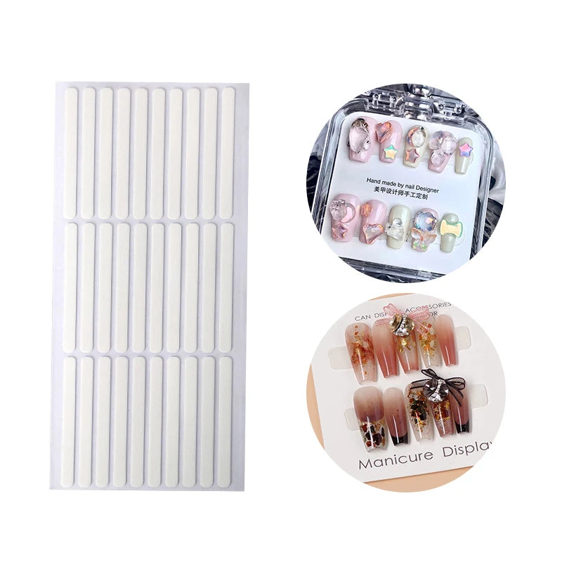 Nail Art Display Tape – 300 Pcs Double-Sided Adhesive Stickers Nail Display Tape Axl