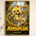 Marsupilami PVC Wall Poster – Peel & Stick HD Art Decor Wall Art Poster Axl White05 50X70cmNoframe