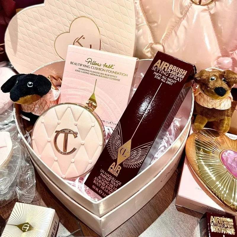 Charlotte Tilbury Makeup Set – Lip Gloss, Eyeshadow & Powder Makeup Set Axl