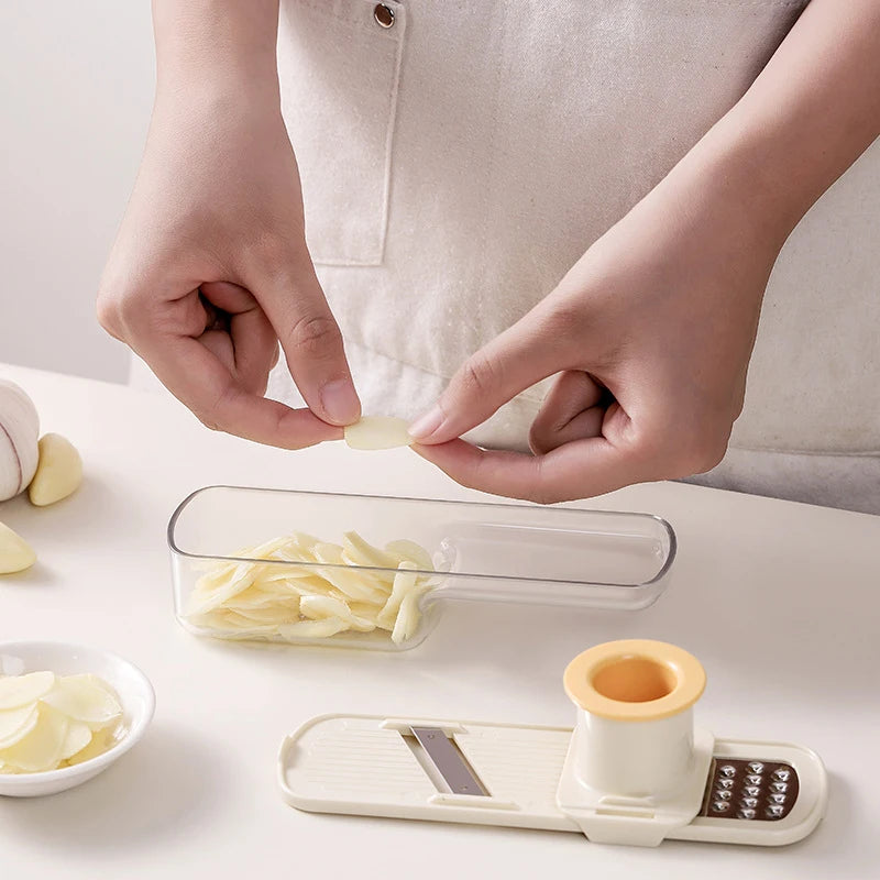 3-in-1 Mini Garlic Chopper Press Grinder | Kitchen Food Processor Garlic Chopper Grinder Axl