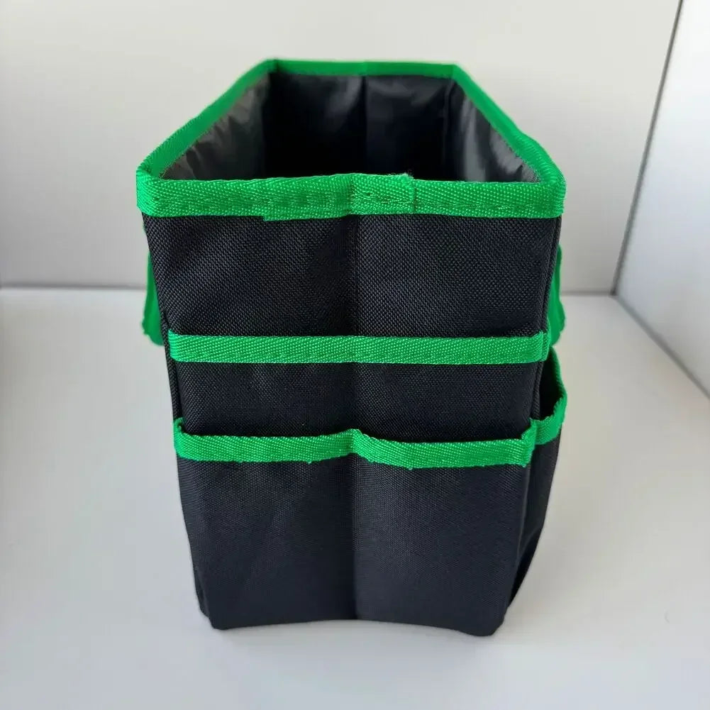 Heavy Duty Wide Mouth Tool Bag – Oxford Cloth Organizer Tote Garden Tool Bag Axl