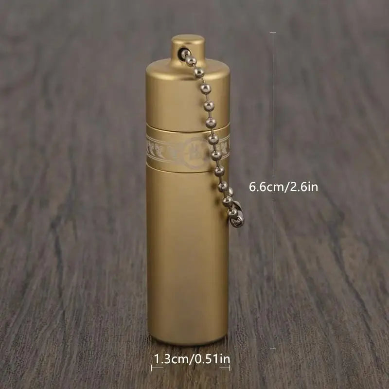 Mini Aluminum Alloy Alcohol Lamp with Wick – Portable Keychain Portable Alcohol Lamp Axl