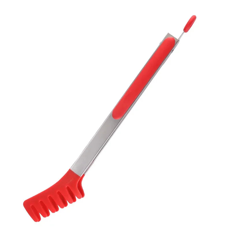 Stainless Steel Silicone Food Tongs – Heat Resistant BBQ Kitchen Clip Kitchen Tongs Axl 16 inch-8652