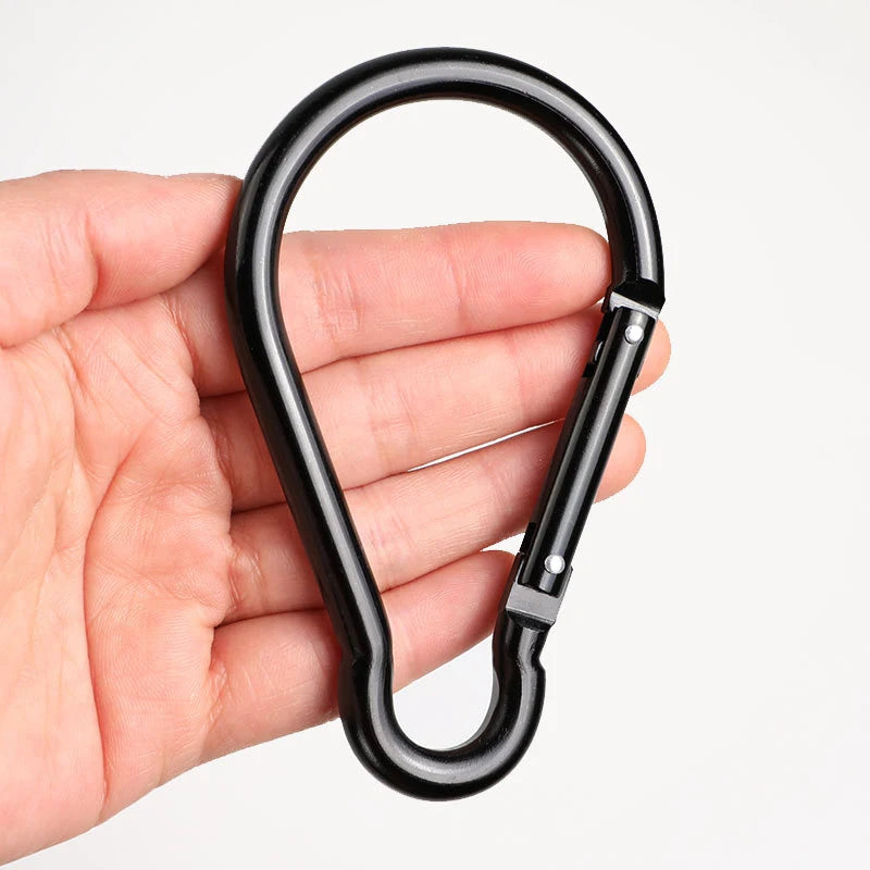 Heavy Duty Aluminum Carabiner Spring Hook Clip – 55lb Carabiner Clip Axl