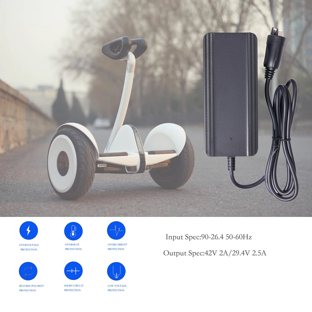 42V 2A E-Bike Charger for Bosch 36V Active & Performance Line E-Bike Battery Charger Axl