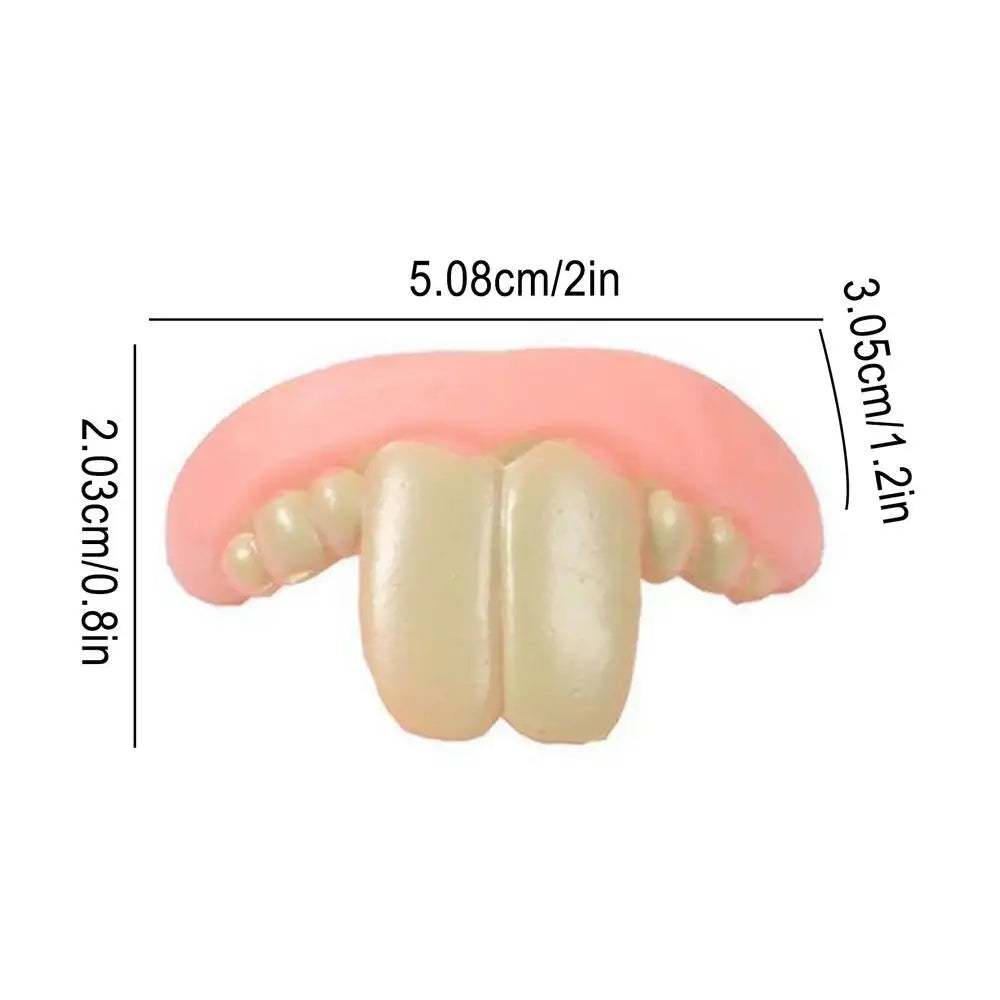 Silicone Funny Fake Teeth Dog Toy – Costume & Photo Prop Dog Costume Toy Axl Rabbit teeth