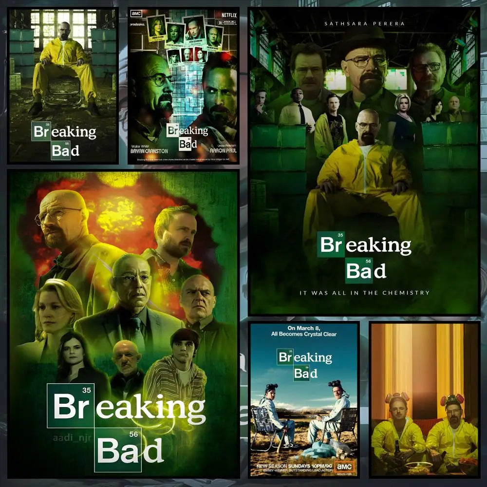 Breaking Bad PVC Wall Poster – Peel-and-Stick HD Art Decor PVC Wall Poster Axl