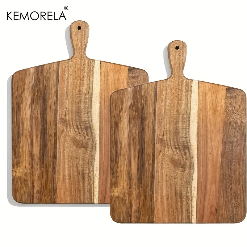 Acacia Wood Cutting Board – Non-Toxic Butcher Block Serving Tray Wood Cutting Board Axl 2PCS
