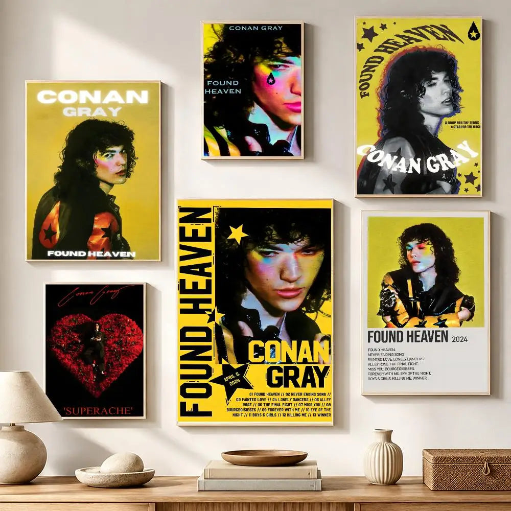 Conan Gray Poster – HD Waterproof PVC Wall Stickers | Fan Decor Wall Poster Sticker Axl