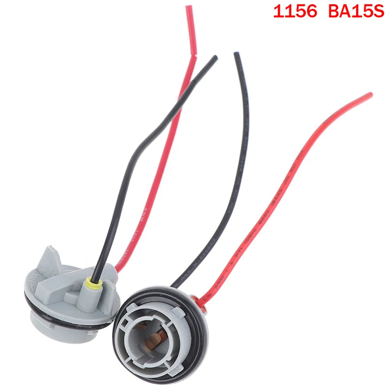 2-Pack 1156 1157 BAY15D Bulb Socket Adapter – Pre-Wired Car Bulb Socket Adapter Axl 1156 BA15S