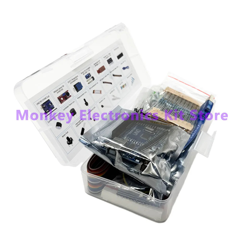 Arduino R3 Starter Kit – 830 Breadboard, LEDs & Resistors Electronics Starter Kit Axl