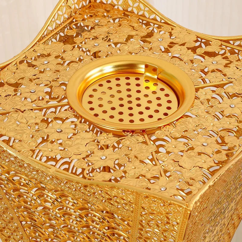 Luxury Gold Metal Incense Burner – Elegant Decorative Censer Incense Burner Axl