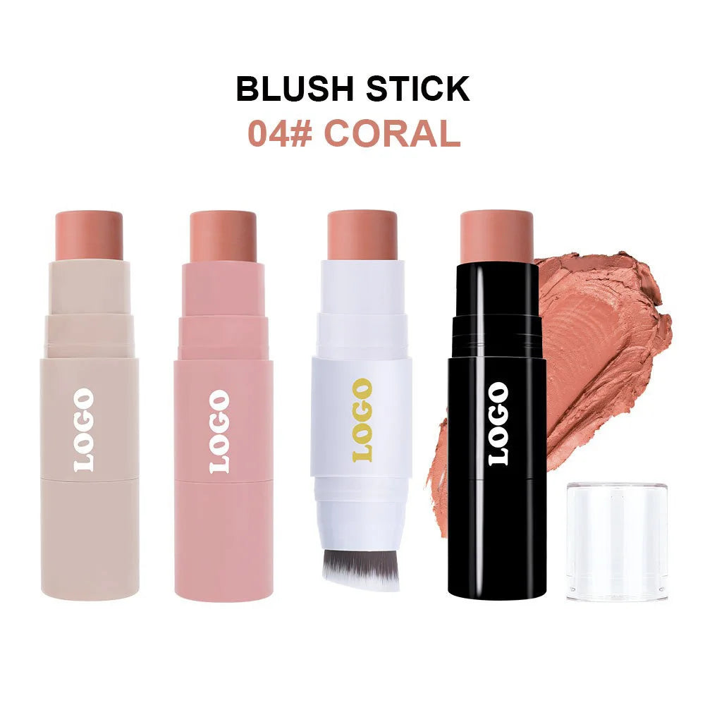 Double-Sided Blush Stick with Brush – Brightening Blusher Blush Stick Axl