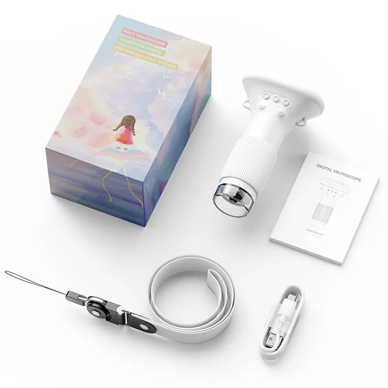Kids Handheld Optical Microscope – 500X Portable Mini Science Kids Science Microscope Axl 100x