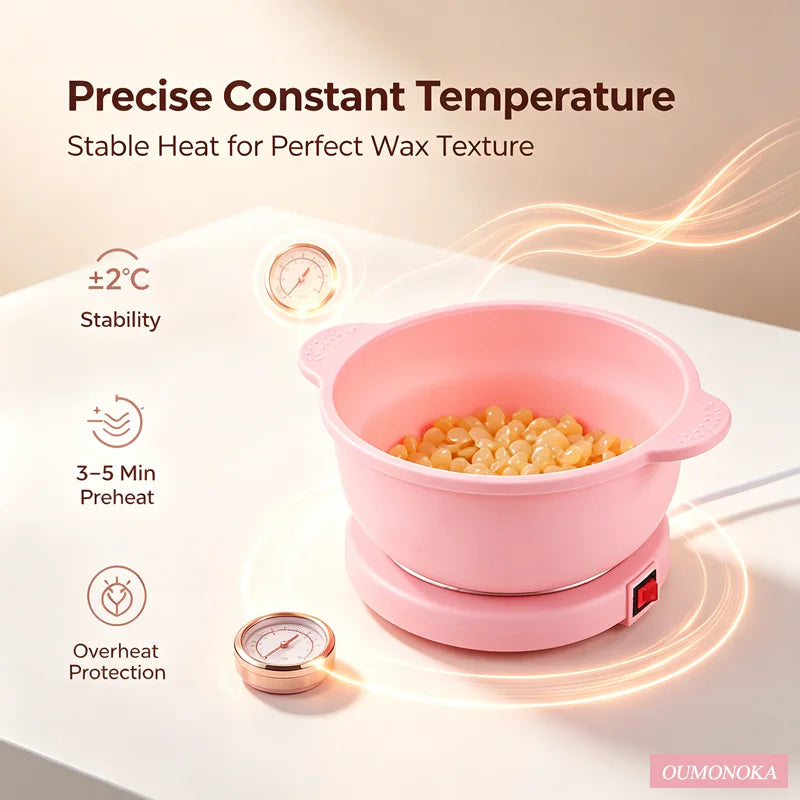 Oumonoka Wax Heater – Food-Grade Silicone Depilatory Pot Wax Heater Machine Axl