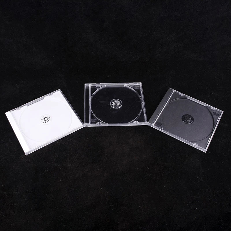 Clear Transparent CD/DVD Cases – Empty PP Plastic, 1–2 Discs CD DVD Case Axl