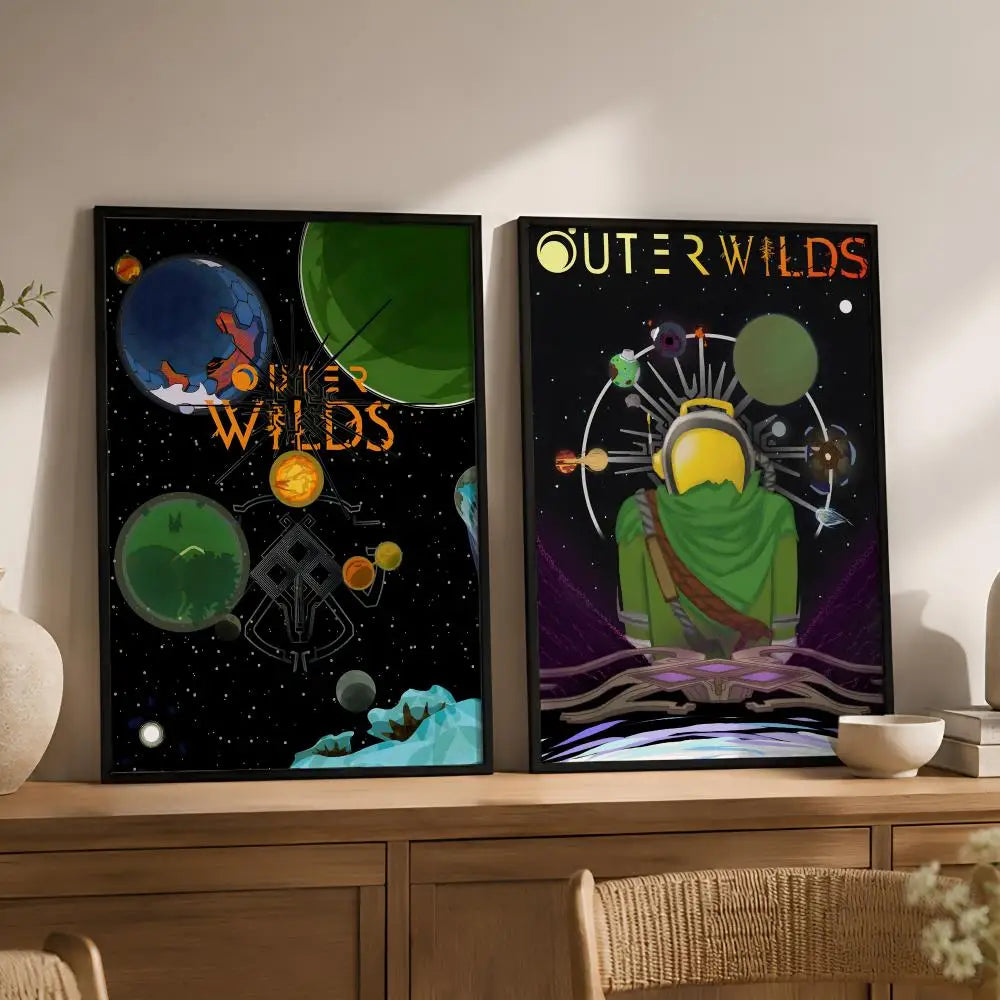 Outer Wilds Poster – Waterproof Peel-and-Stick PVC HD Wall Art Wall Poster Axl