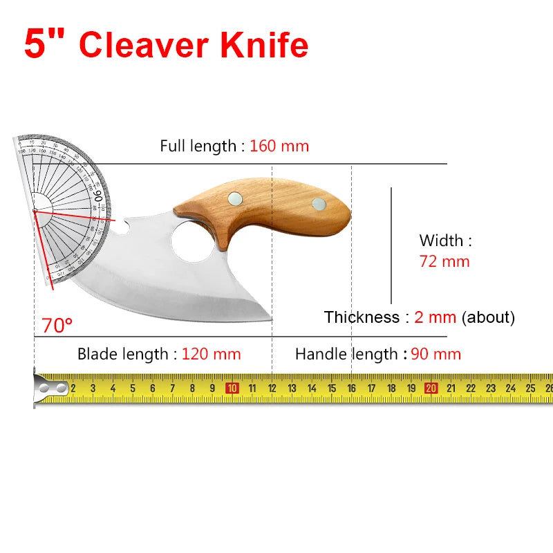 InLeung Hand-Forged Boning Knife with Bottle Opener | 12" Steel Boning Knife Axl
