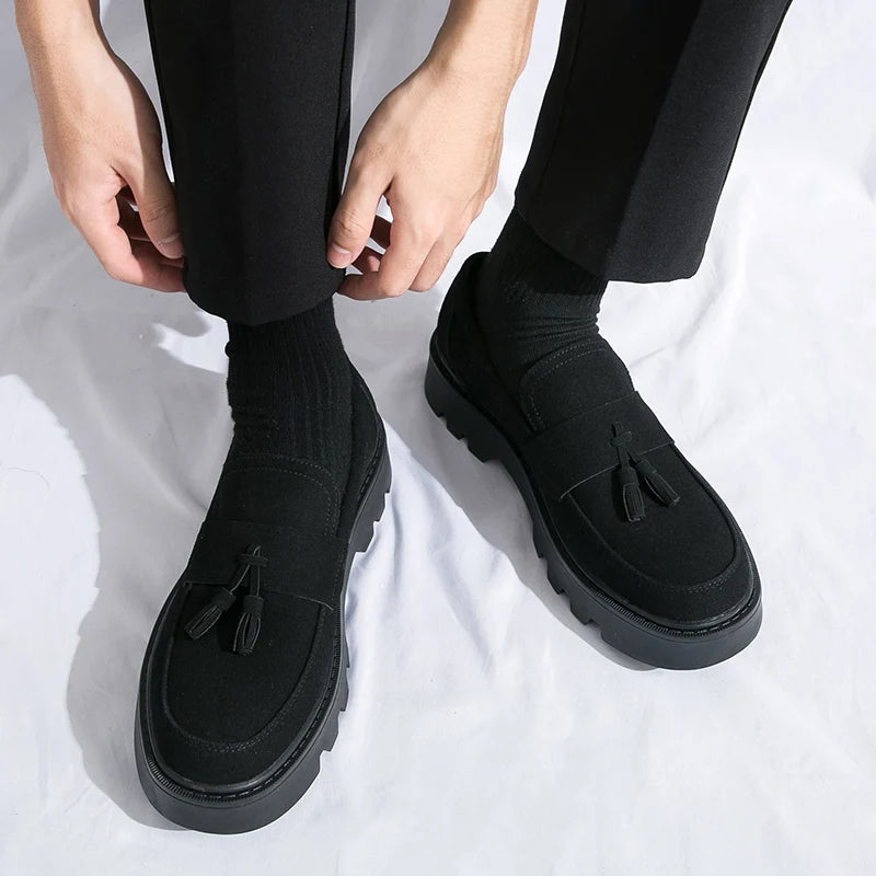 Men's Tassel Loafers – Patent Leather Oxford Slip-On Dress Shoes Men's Dress Loafers Axl