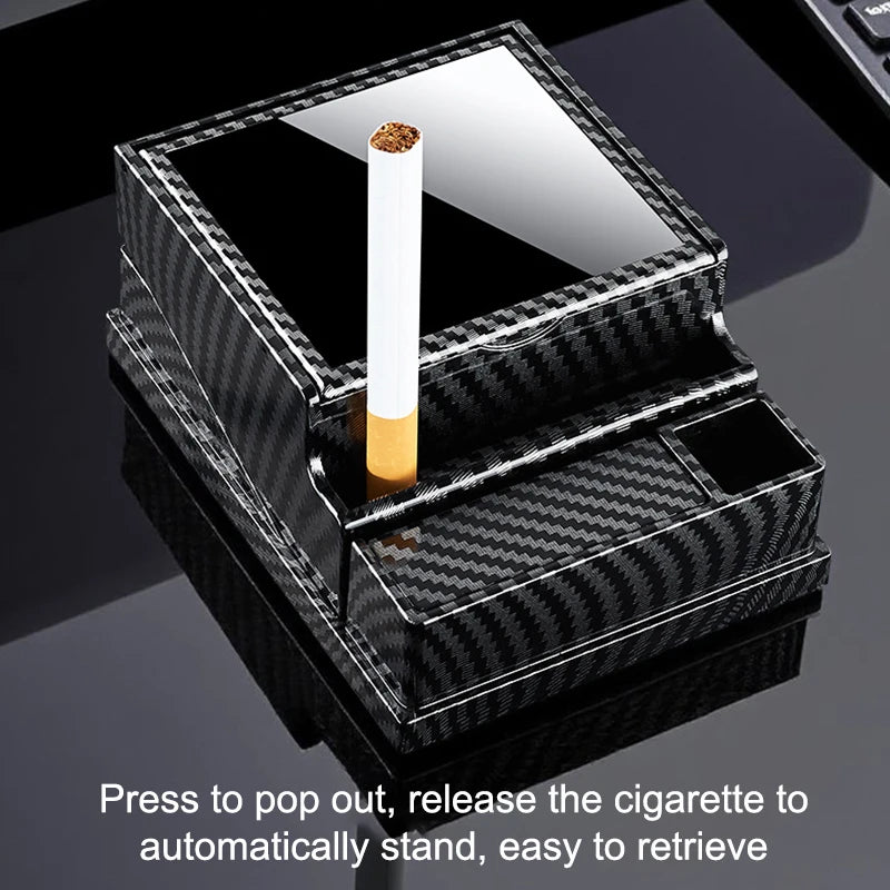 Auto-Eject Cigarette Case | 40-Capacity Portable ABS Dispenser Cigarette Dispenser Case Axl
