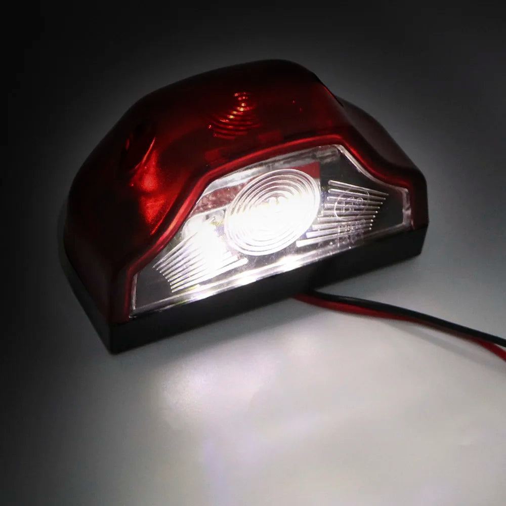 LED License Plate Lights for Truck & Trailer – 12V-24V 2Pcs E9 License Plate Light Axl