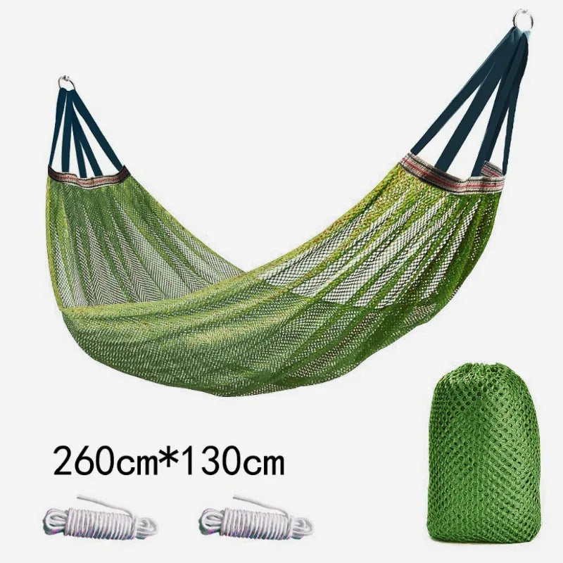 Outdoor Breathable Mesh Hammock – Curved Rod Swing Outdoor Mesh Hammock Axl