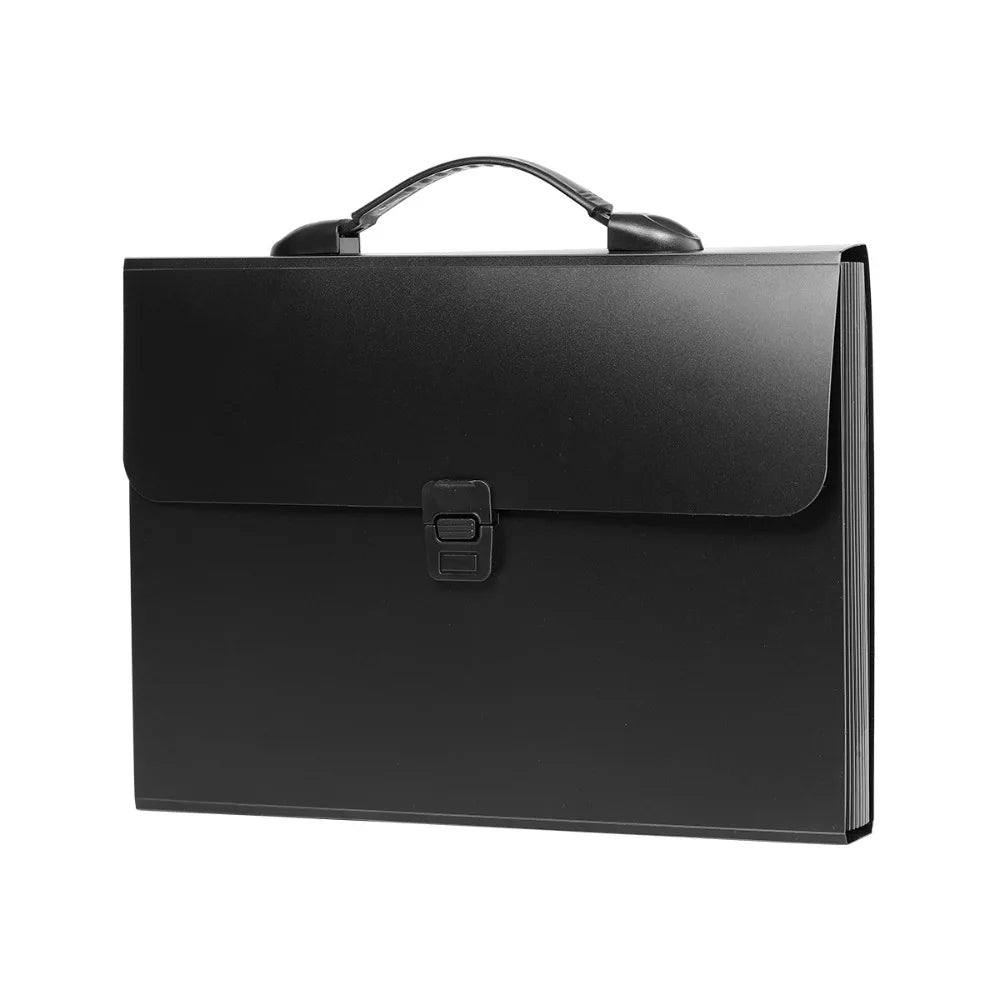 13-Pocket Accordion File Folder – Waterproof A4 Document Organizer Accordion File Organizer Axl Black