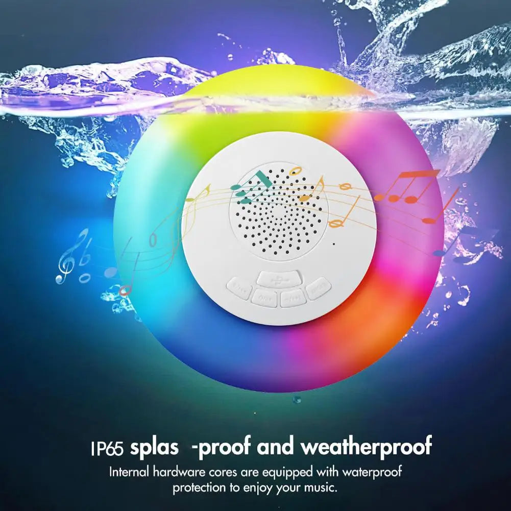 Floating Pool Bluetooth Speaker | IP65 Waterproof, 7-Color LED Floating Pool Speaker Axl