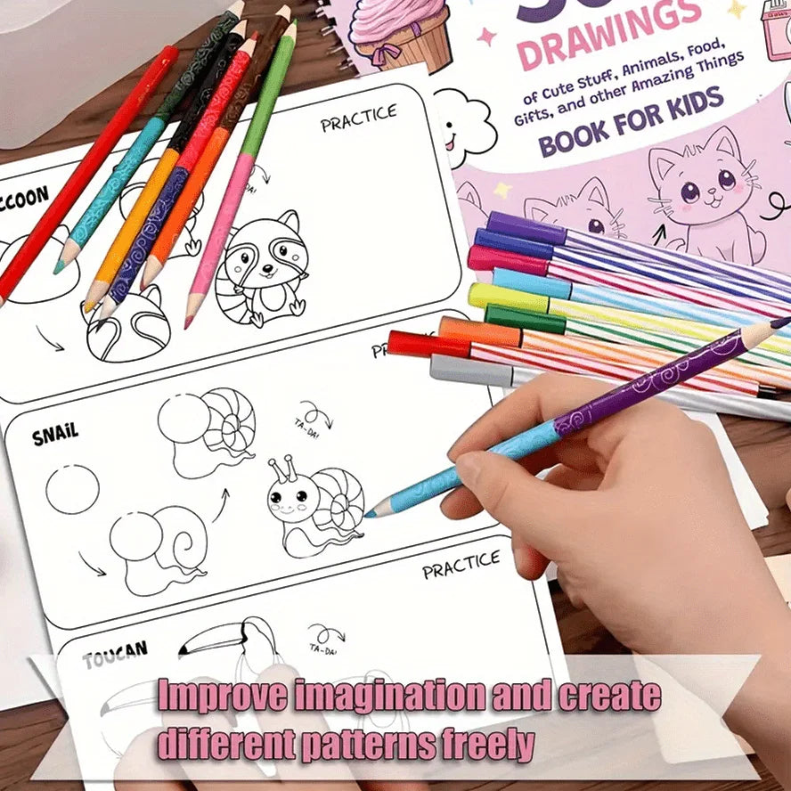 How to Draw Anything – 300 Step-by-Step Drawing Book for Artists Step-by-Step Drawing Book Axl
