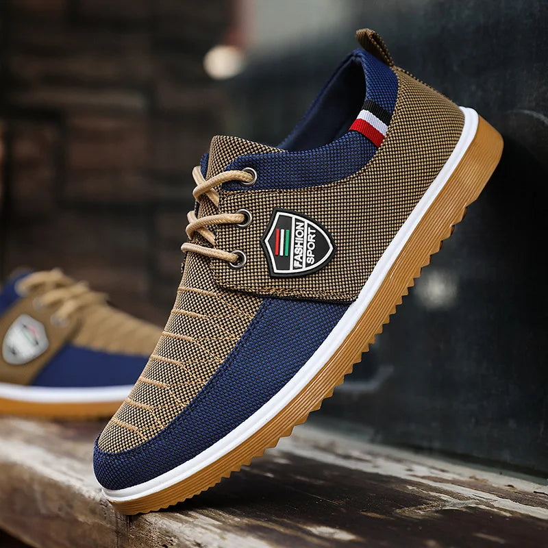 Men's Lightweight Canvas Loafers – Breathable Casual Sneakers Canvas Loafer Sneakers Axl