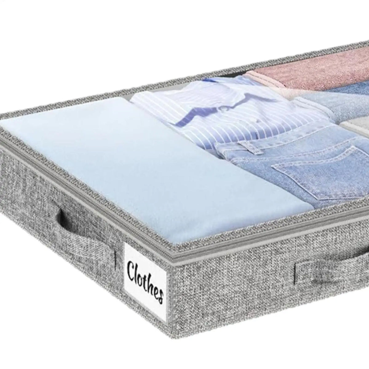 Under Bed Storage Containers – Large Foldable Bins for Bedding Under Bed Storage Bin Axl