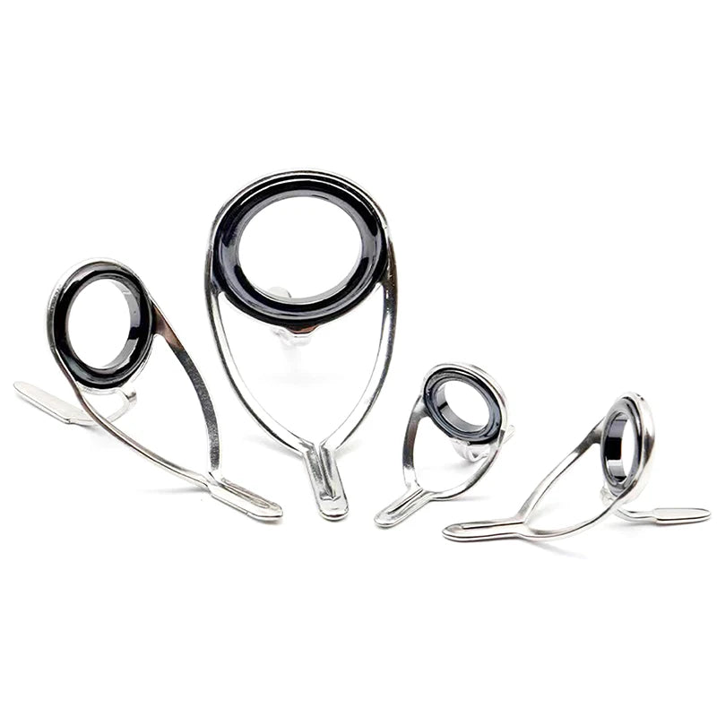 4-Pc Stainless Steel Fishing Rod Guide Ring Repair Kit Rod Repair Kit Axl