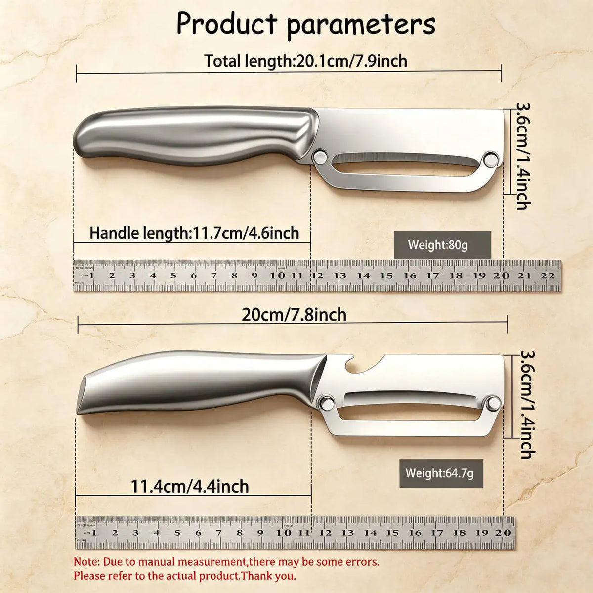 Stainless Steel Vegetable & Fruit Peeler – Potato & Pineapple Vegetable Peeler Axl