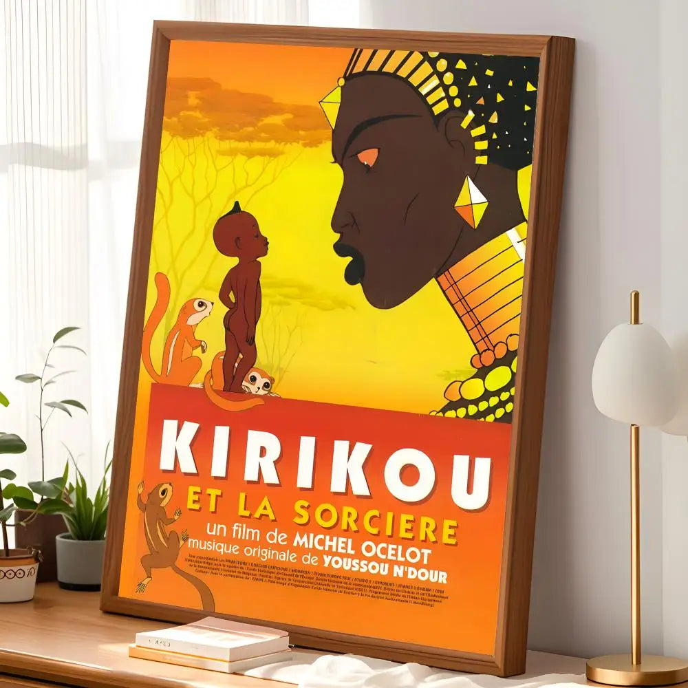 Kirikou et la Sorciere HD PVC Self-Stick Wall Art Poster Wall Art Poster Axl