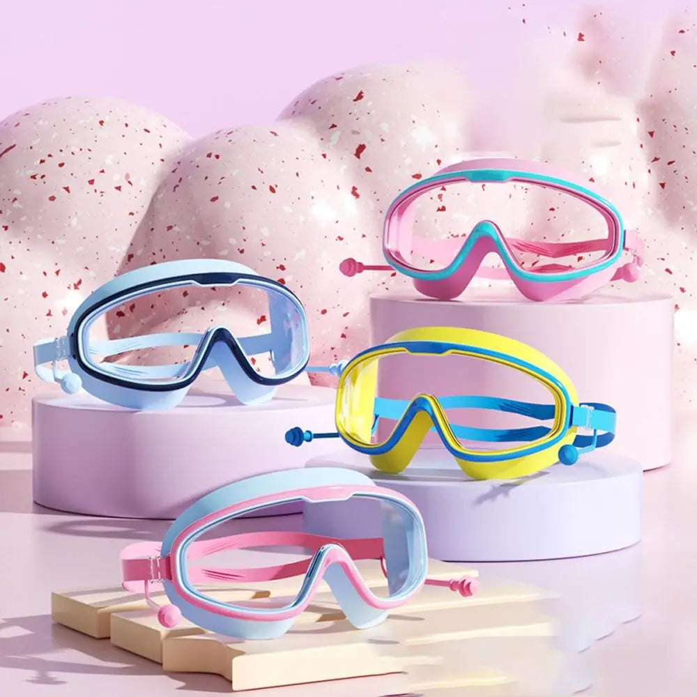 Wide View Anti-Fog Swimming Goggles – Big Frame Ultralight Swimming Goggles Axl