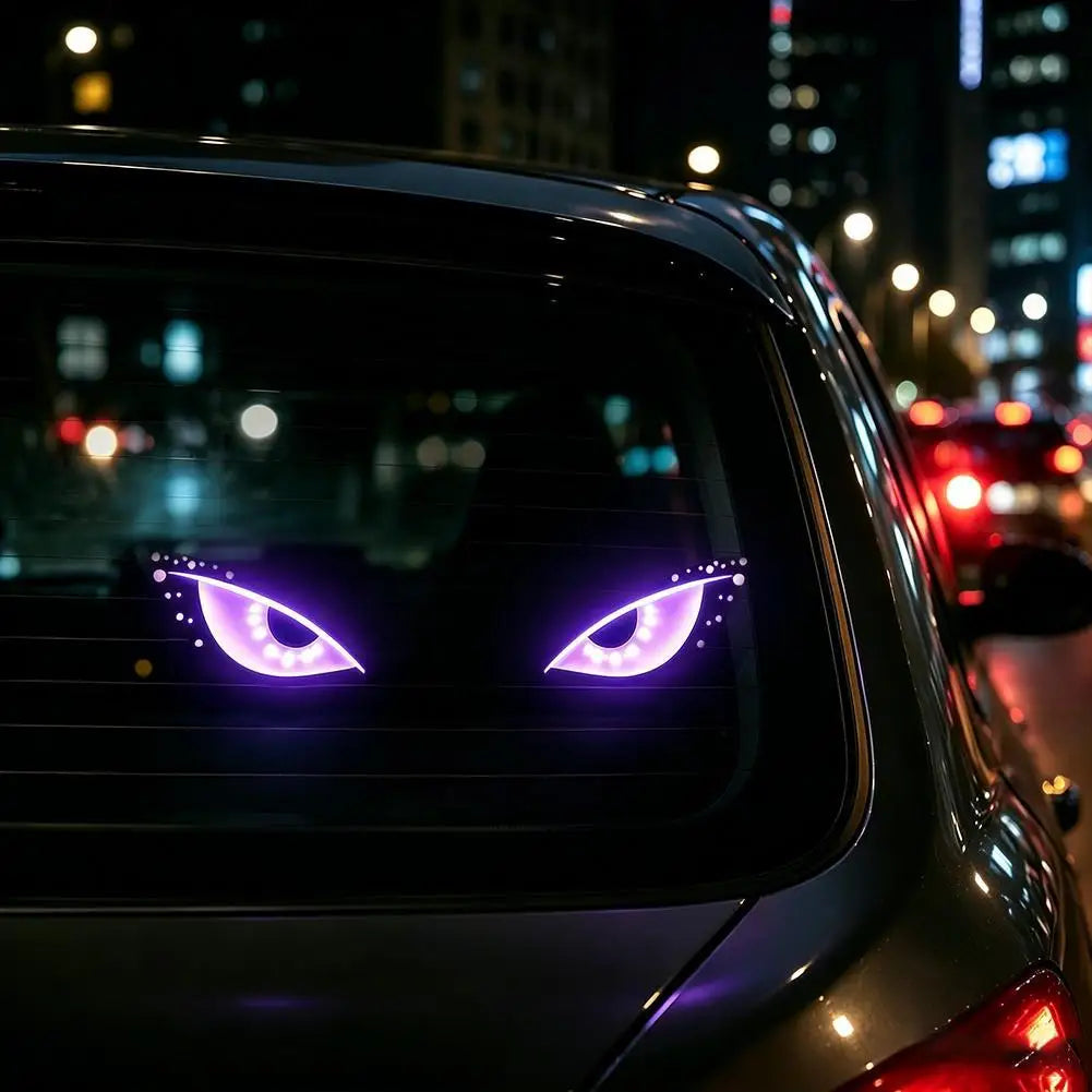 Solar Devil Eye LED Car Atmosphere Light | Blinking Neon Lamp Car Atmosphere Light Axl