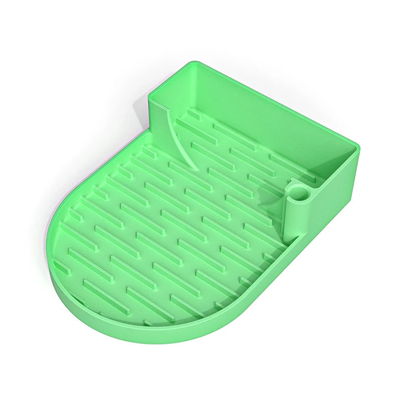 Silicone Cup Drying Rack with Drip Tray | Mug & Bottle Holder Cup Drying Rack Axl Green
