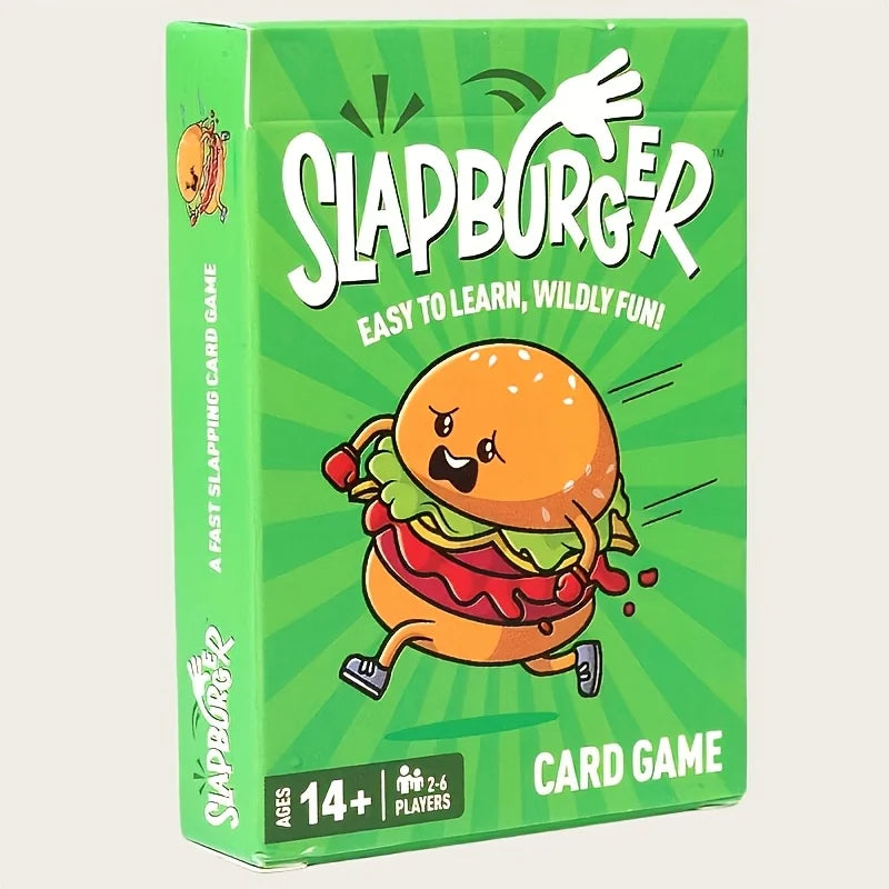 Slapburger Card Game – Fast Slap Strategy Party Game for 2-6 Party Card Game Axl