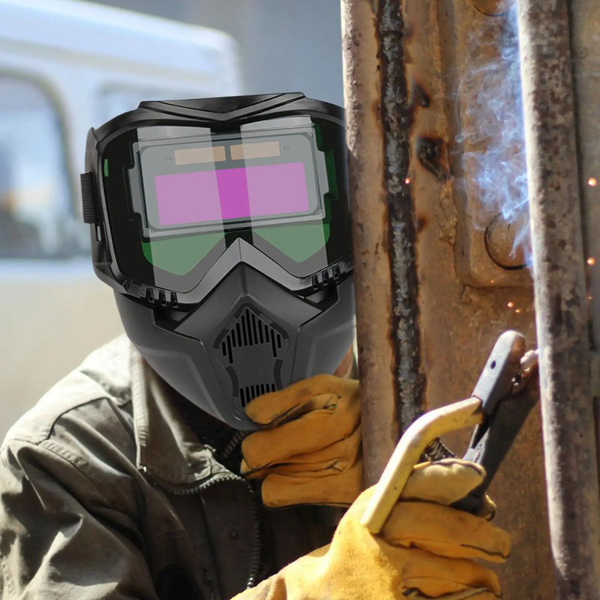 Auto Darkening Welding Helmet – MIG TIG Arc Face Shield Welding Helmet Axl