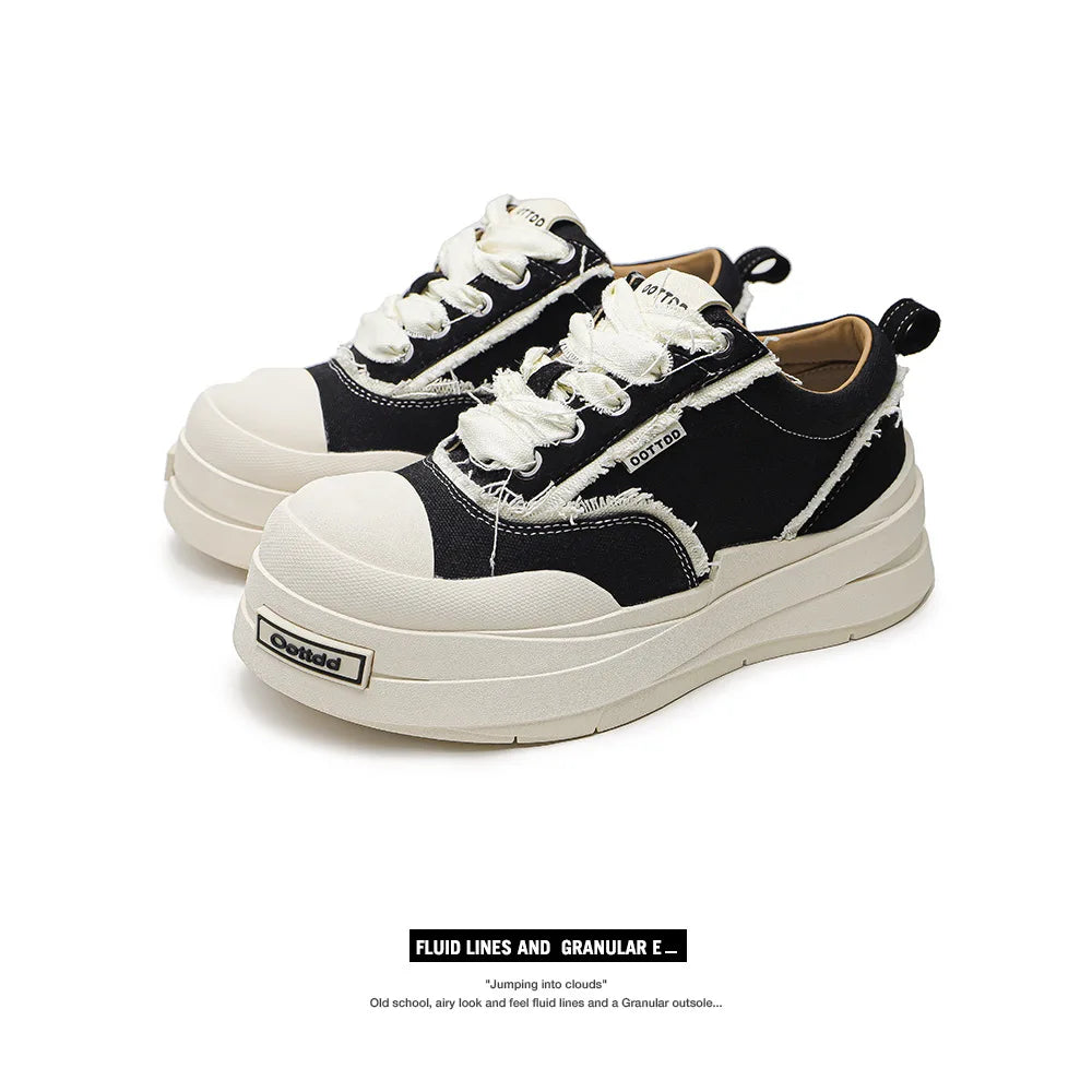 Women's Platform Wedge Sneakers – Lace-Up Casual Trainers Platform Wedge Sneakers Axl
