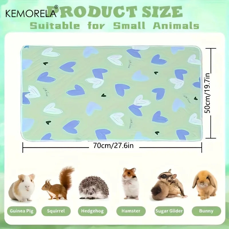2-Pack Washable Reusable Pet Cage Pads for Small Animals Pet Cage Pad Axl