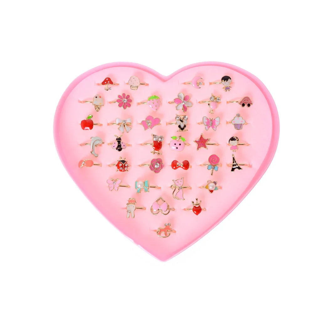 2Pcs Adjustable Kids Alloy Rings – Children's Costume Jewelry Gift Kids Costume Jewelry Axl